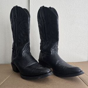 Justin Cowboy Boots Black Style 2553 Men's 9